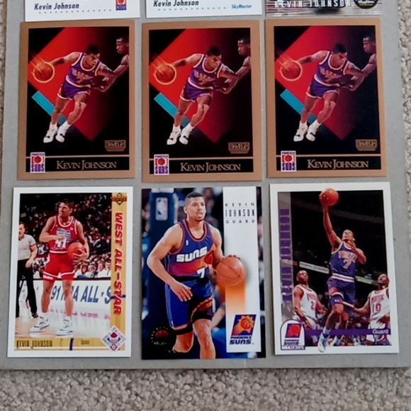Lot of 40 Kevin Johnson Phoenix Suns basketball cards - Picture 15 of 16